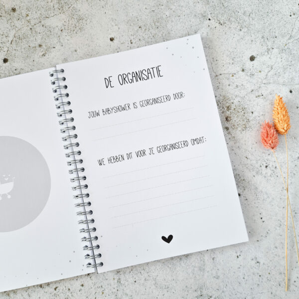 Babyshower invulboek | zwart wit - Afbeelding 4