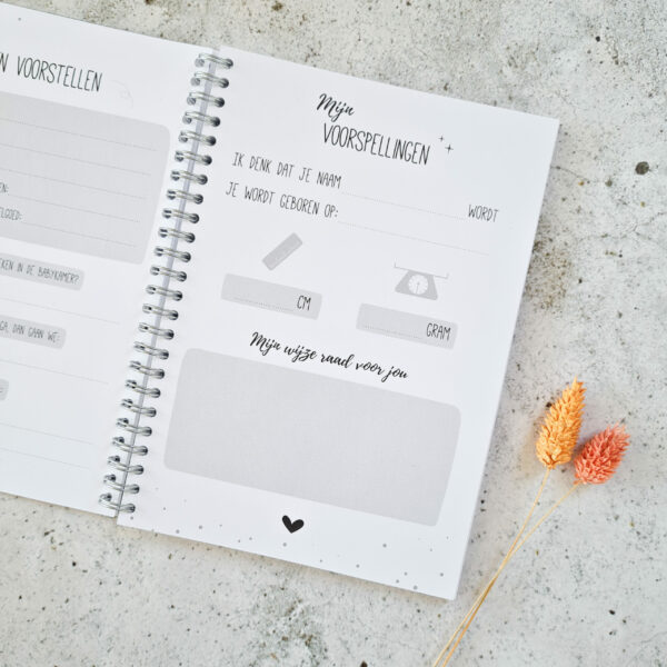 Babyshower invulboek | zwart wit - Afbeelding 7