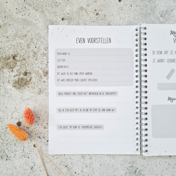 Babyshower invulboek | zwart wit - Afbeelding 6