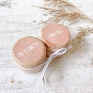 Alternative view of Melktandjes | eerste haarlokje bewaardoosjes (set) | Heelal Roze