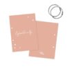 Geboortekaartjes | bewaarbundel | roze | bloemetjes