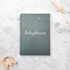 Babyshower invulboek | donkergroen