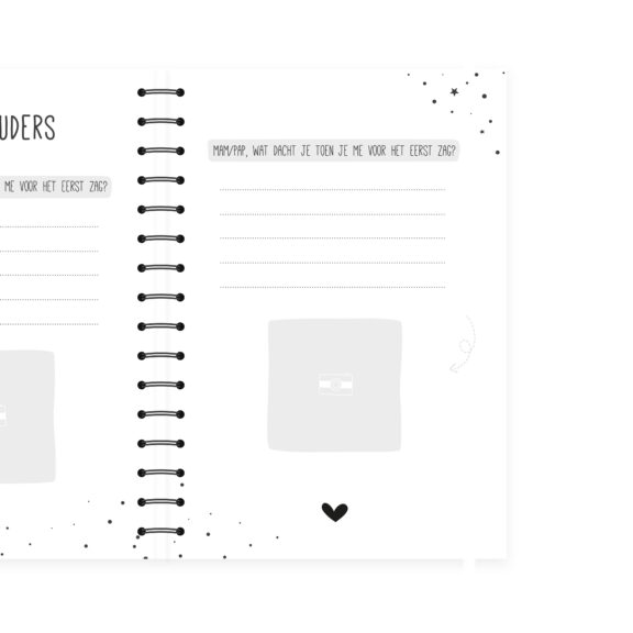 Kraambezoekboek | heelal roze - Afbeelding 4