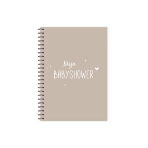 Babyshower invulboek | Beige / zand