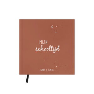 Mijn schooltijd - invulboek - roestbruin