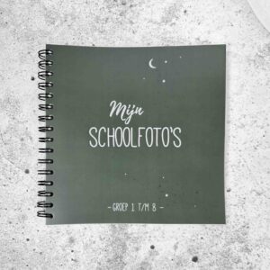 Mijn schoolfotoboek - invulboek - donkergroen