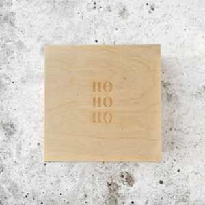 Alternative view of Houten kistje - kerst - ho ho ho