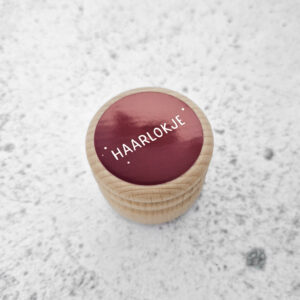 Haarlokdoosje - Bordeaux / Burgundy