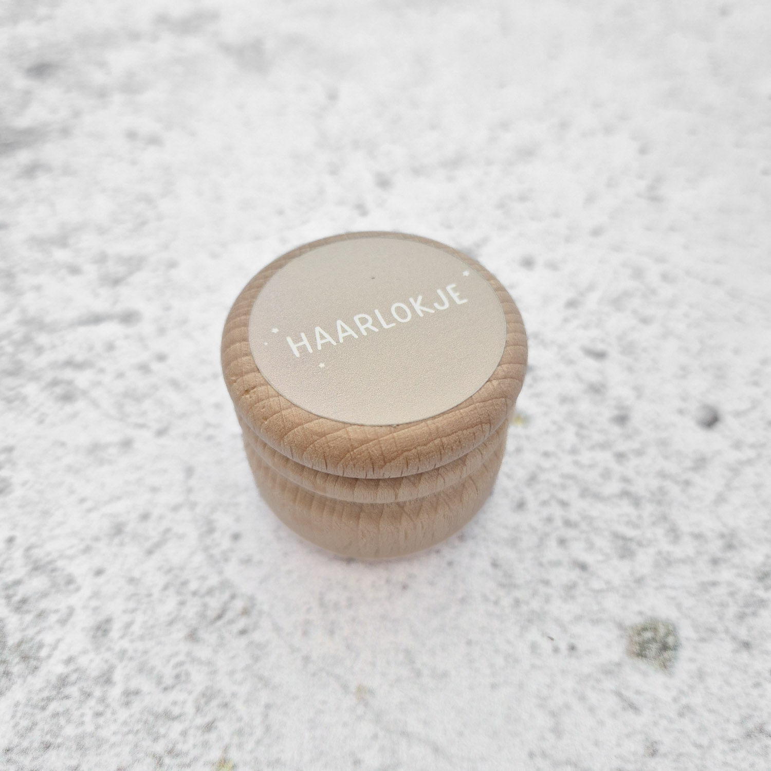 Haarlokdoosje - Nude / Zand