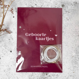 Geboortekaartjes | bewaarbundel | bordeaux